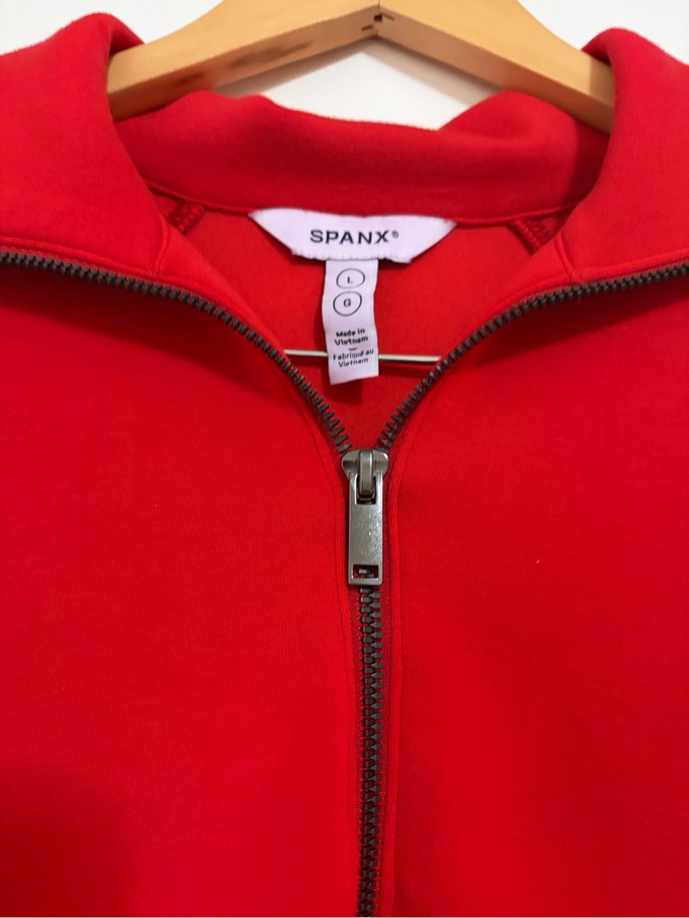 SPANX Air Essentials Half Zip Mini Dress In Red - Picture 14 of 15